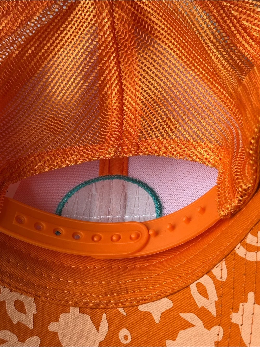 ROYAL BEACH CLUB Caribbean paradise island beach Orange Trucker Hat lk new